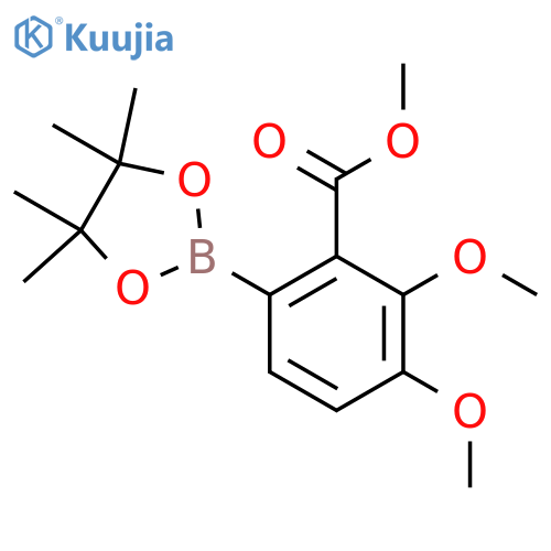 (3,4-Dimethoxy-2-(methoxycarbonyl)phenyl)boronic acid pinacol ester structure