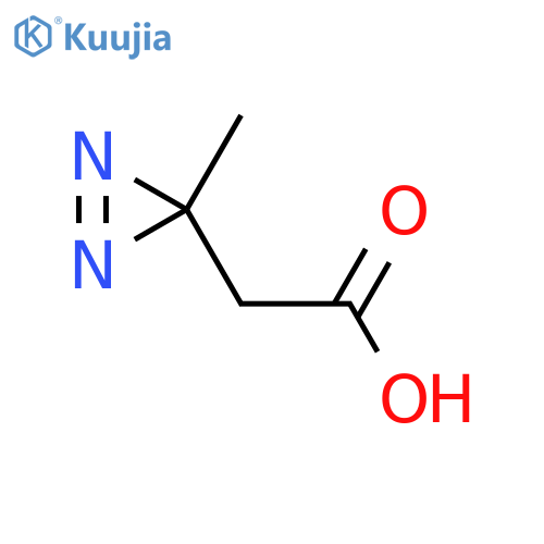 2-(3-methyl-3H-diazirin-3-yl)acetic acid structure