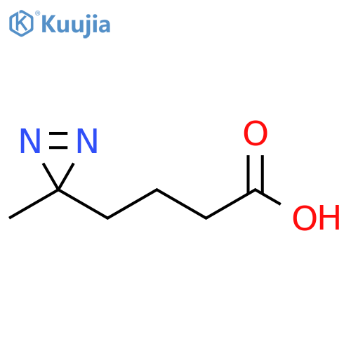 4-(3-methyl-3H-diazirin-3-yl)butanoic acid structure