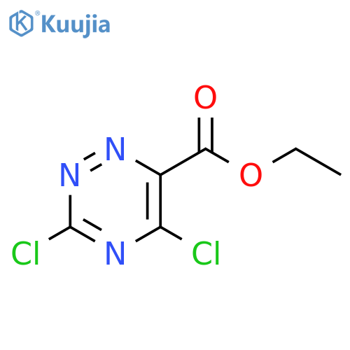 3,5-Dichloro-[1,2,4]triazine-6-carboxylic acid ethyl ester structure