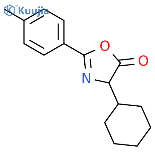 5(4H)-Oxazolone, 4-cyclohexyl-2-(4-methylphenyl)- structure