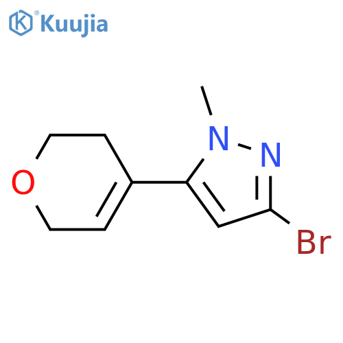 3-bromo-5-(3,6-dihydro-2H-pyran-4-yl)-1-methyl-1H-pyrazole structure