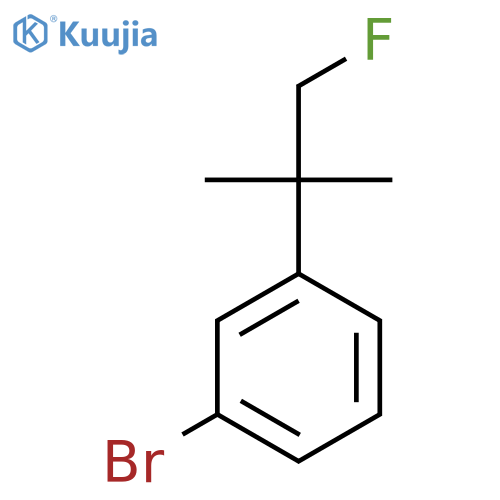 1-Bromo-3-(1-fluoro-2-methylpropan-2-yl)benzene structure