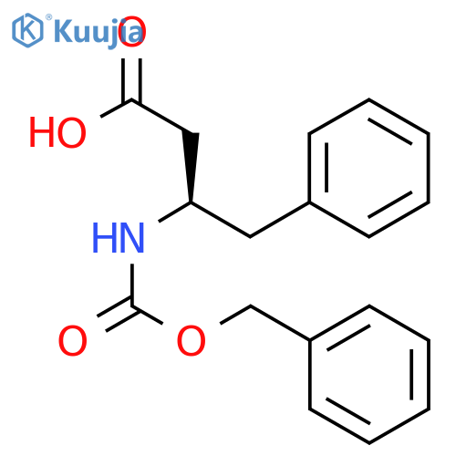 (3R)-3-{(benzyloxy)carbonylamino}-4-phenylbutanoic acid structure