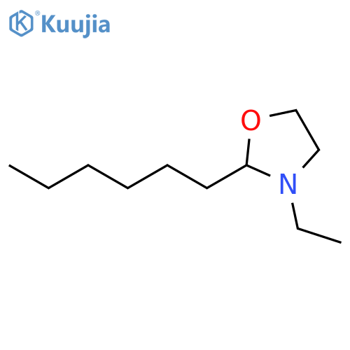 Oxazolidine,3-ethyl-2-hexyl- structure