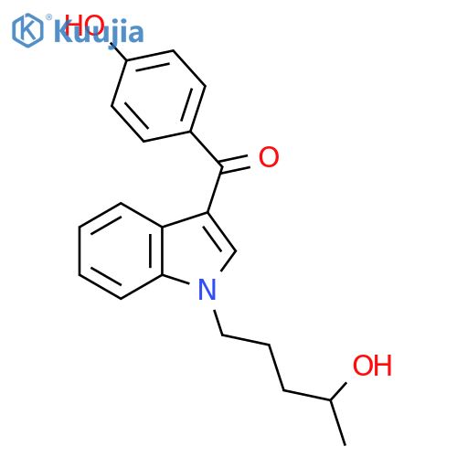 [1-(4-hydroxypentyl)-1H-indol-3-yl](4-hydroxyphenyl)-methanone structure