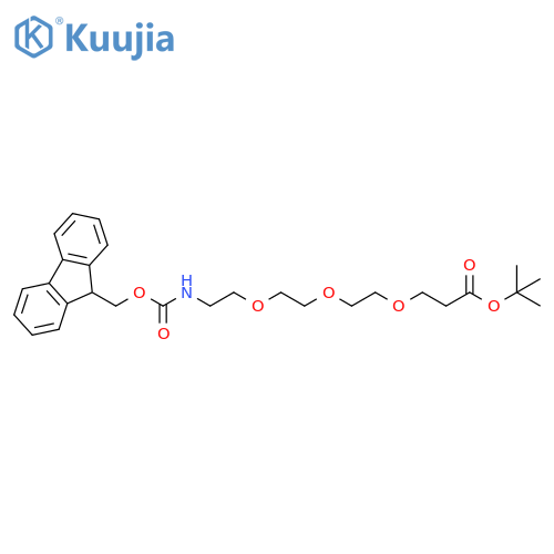 FmocNH-PEG3-t-butyl ester structure