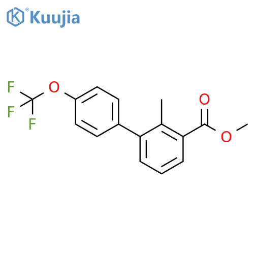 METHYL 2-METHYL-3-[4-(TRIFLUOROMETHOXY)PHENYL]BENZOATE structure