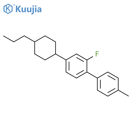 4-(TRANS-4-PROPYLCYCLOHEXYL)-2-FLUORO-4''-METHYLBIPHENYL structure