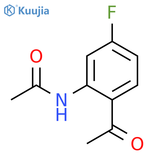 N-(2-acetyl-5-fluorophenyl)acetamide structure