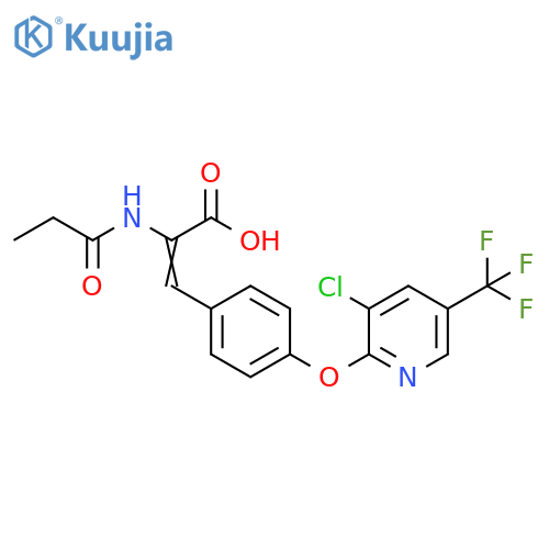 Methyl 3-(4-{3-chloro-5-(trifluoromethyl)pyridin-2-yloxy}phenyl)-2-acetamidoprop-2-enoate structure