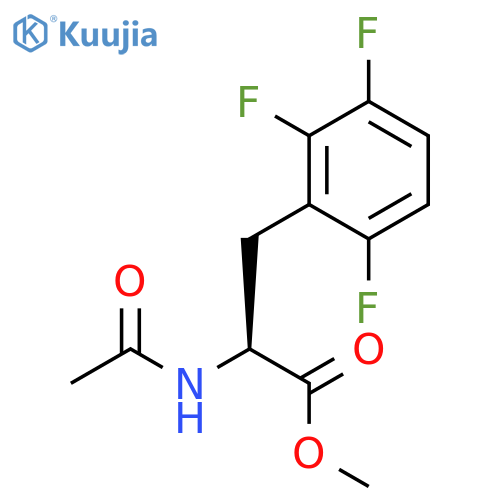methyl (2S)-2-acetamido-3-(2,3,6-trifluorophenyl)propanoate structure