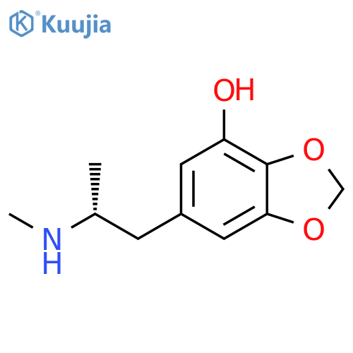 (R)-6-(2-Methylamino-propyl)-benzo[1,3]dioxol-4-ol structure