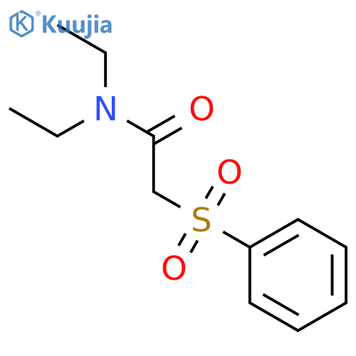 2-(Benzenesulfonyl)-N,N-diethylacetamide structure