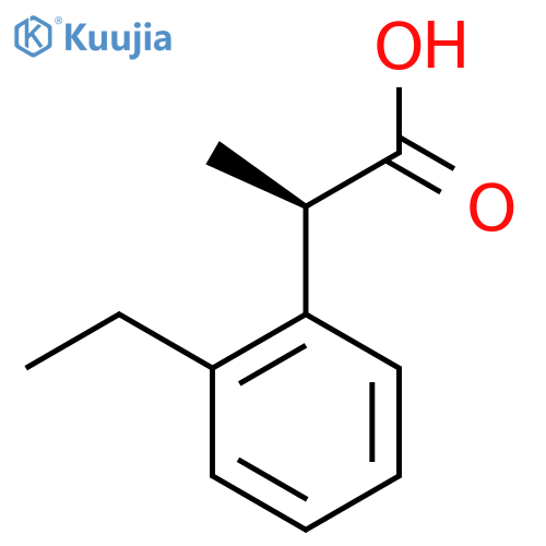 (2R)-2-(2-ethylphenyl)propanoic acid structure