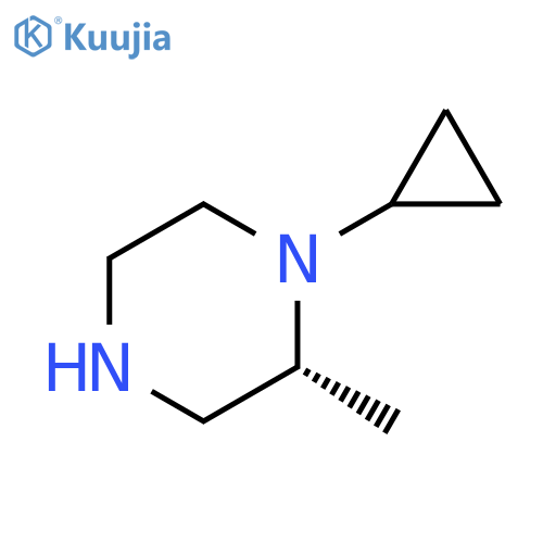 Piperazine, 1-cyclopropyl-2-methyl-, (2R)- structure