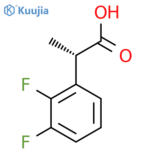 (2S)-2-(2,3-difluorophenyl)propanoic acid structure