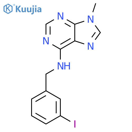 9H-Purin-6-amine, N-[(3-iodophenyl)methyl]-9-methyl- structure