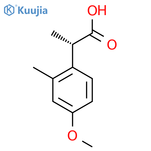 (2S)-2-(4-methoxy-2-methylphenyl)propanoic acid structure