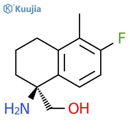 (S)-1-Amino-6-fluoro-1,2,3,4-tetrahydro-5-methyl-1-naphthalenemethanol structure