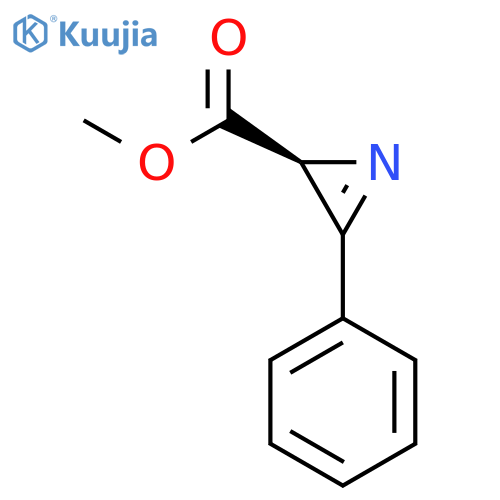 2H-Azirine-2-carboxylic acid, 3-phenyl-, methyl ester, (2S)- structure
