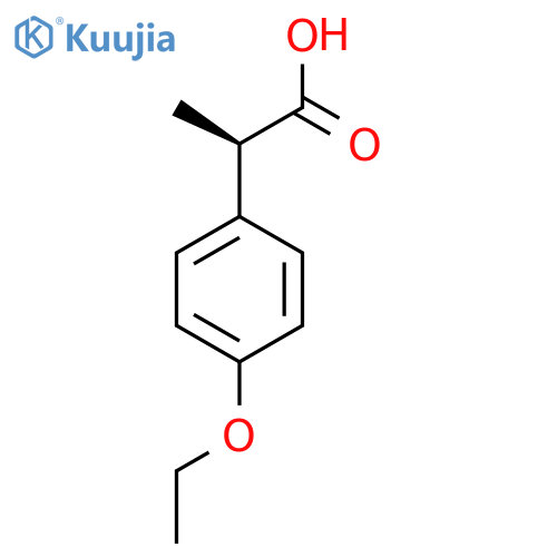 (2R)-2-(4-ethoxyphenyl)propanoic acid structure