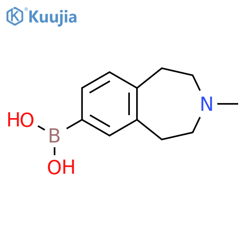 (3-methyl-2,3,4,5-tetrahydro-1H-3-benzazepin-7-yl)boronic acid structure