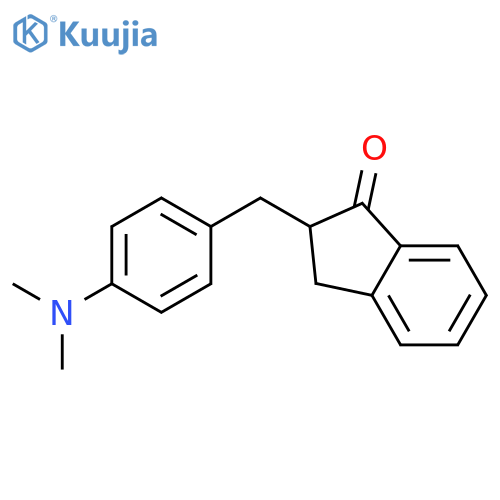 1H-Inden-1-one,2-[[4-(dimethylamino)phenyl]methyl]-2,3-dihydro- structure