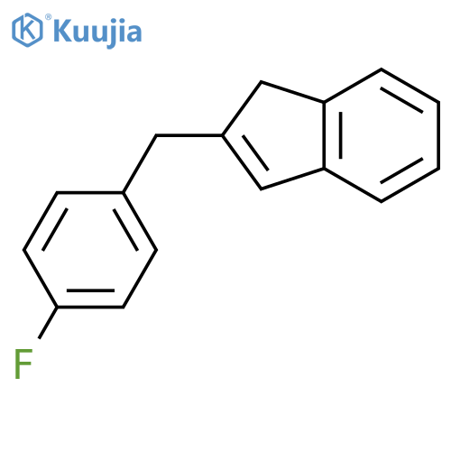 1H-Indene, 2-[(4-fluorophenyl)methyl]- structure