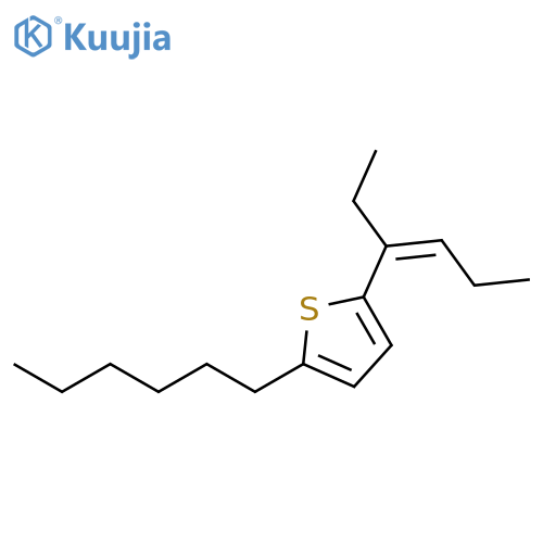 Thiophene, 2-[(1Z)-1-ethyl-1-buten-1-yl]-5-hexyl- structure