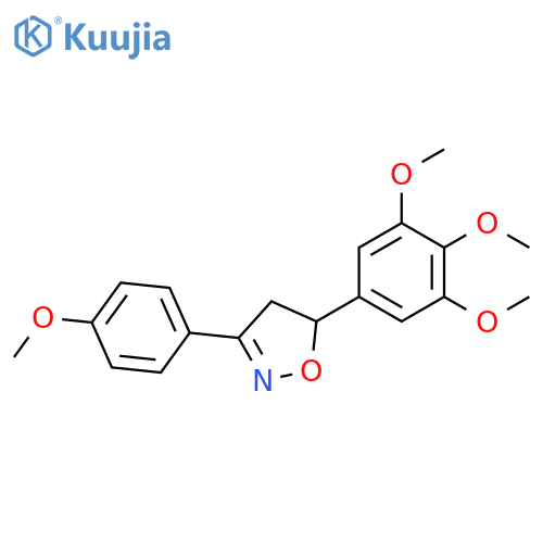 Isoxazole, 4,5-dihydro-3-(4-methoxyphenyl)-5-(3,4,5-trimethoxyphenyl)- structure
