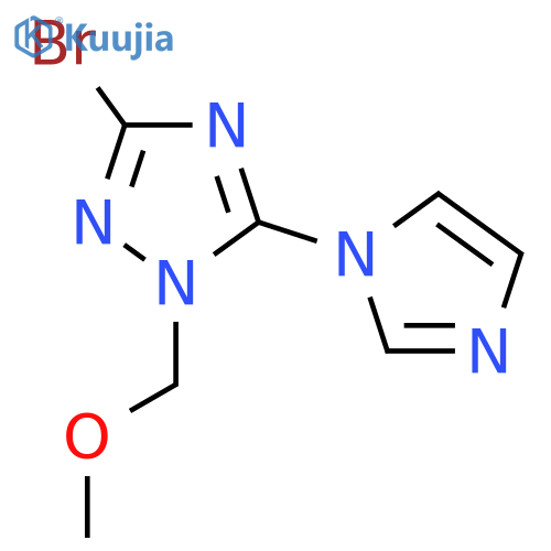 3-Bromo-5-(1H-imidazol-1-yl)-1-(methoxymethyl)-1H-1,2,4-triazole structure