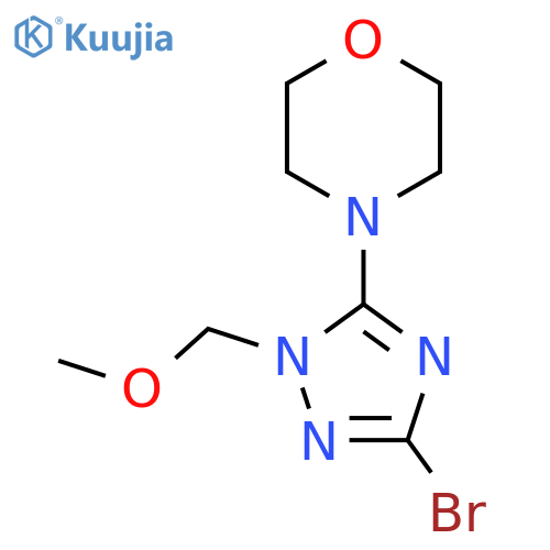 4-3-Bromo-1-(methoxymethyl)-1H-1,2,4-triazol-5-ylmorpholine structure