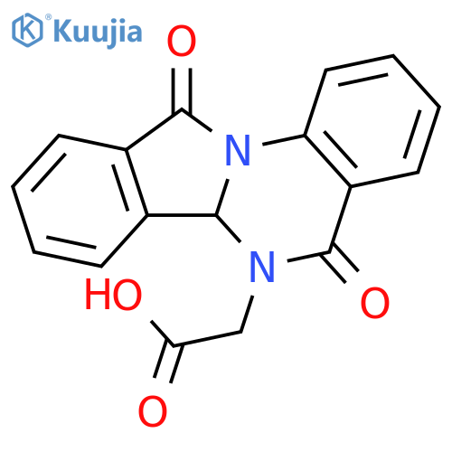 2-{5,11-Dioxo-5H,6H,6aH,11H-isoindolo2,1-aquinazolin-6-yl}acetic Acid structure
