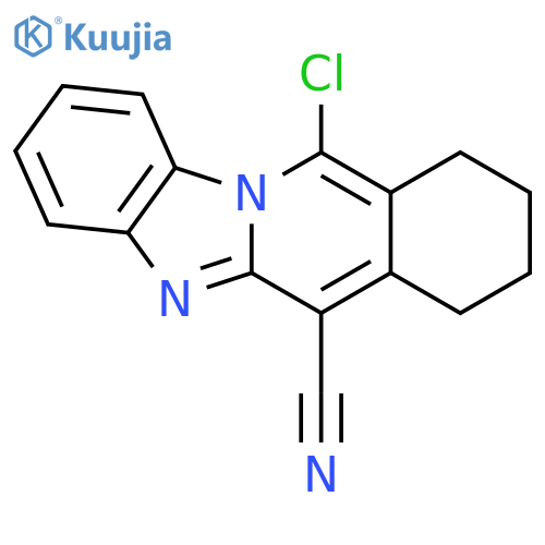 11-Chloro-7,8,9,10-tetrahydrobenzimidazo1,2-bisoquinoline-6-carbonitrile structure