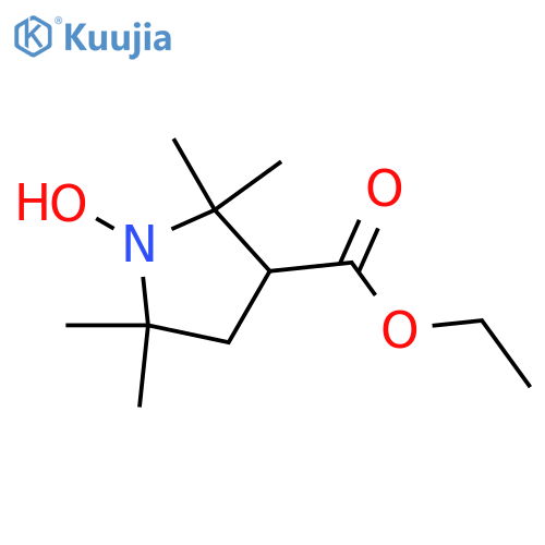 1-Pyrrolidinyloxy, 3-(ethoxycarbonyl)-2,2,5,5-tetramethyl- structure