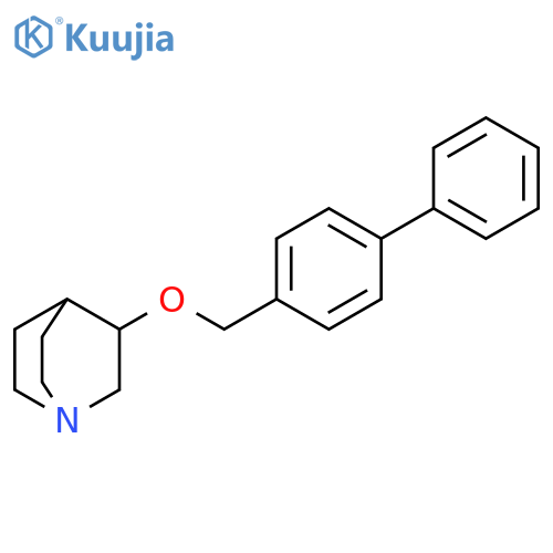 1-Azabicyclo[2.2.2]octane, 3-([1,1'-biphenyl]-4-ylmethoxy)- structure