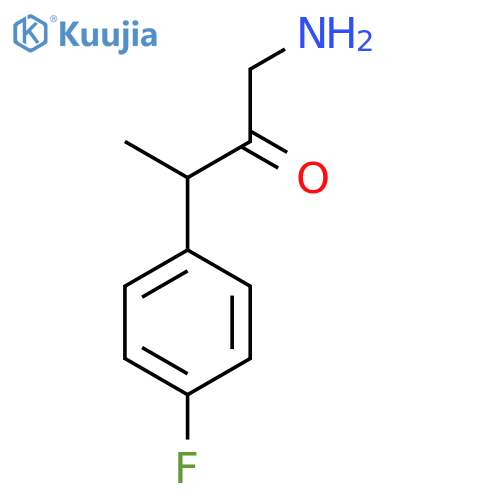 1-amino-3-(4-fluorophenyl)butan-2-one structure