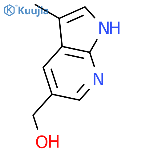 {3-methyl-1H-pyrrolo[2,3-b]pyridin-5-yl}methanol structure