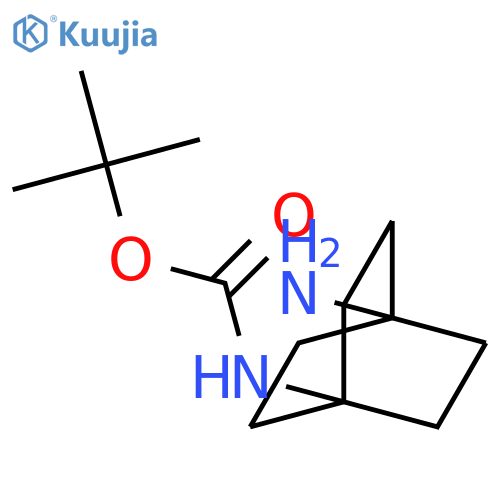 tert-butyl N-(4-amino-1-bicyclo[2.2.2]octanyl)carbamate structure
