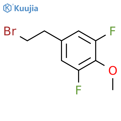 5-(2-Bromoethyl)-1,3-difluoro-2-methoxybenzene structure