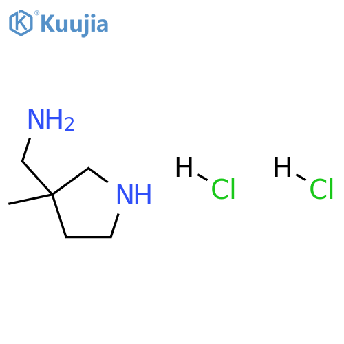 (3-Methylpyrrolidin-3-yl)methanamine dihydrochloride structure