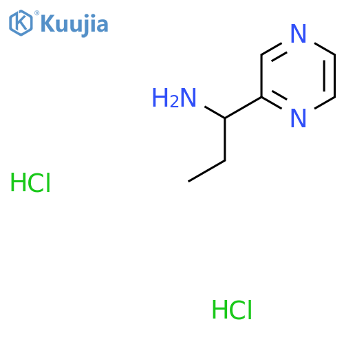 1-(Pyrazin-2-yl)propan-1-amine dihydrochloride structure