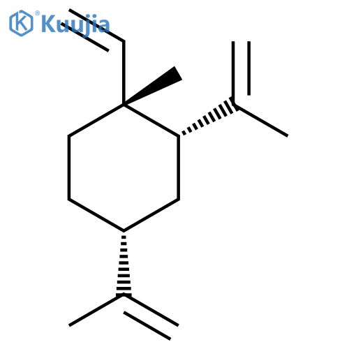 rel-(1R,2S,4R)-1-Ethenyl-1-methyl-2,4-bis(1-methylethenyl)cyclohexane structure