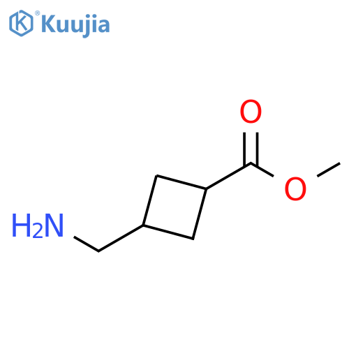 methyl 3-(aminomethyl)cyclobutane-1-carboxylate structure