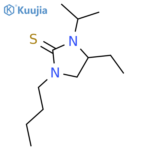 2-Imidazolidinethione, 1-butyl-4-ethyl-3-(1-methylethyl)- structure