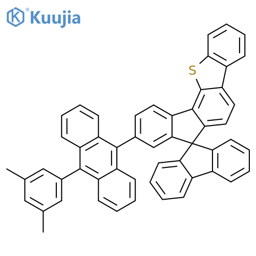 Spiro[7H-benzo[b]fluoreno[3,4-d]thiophene-7,9'-[9H]fluorene], 9-[10-(3,5-dimethylphenyl)-9-anthracenyl]- structure