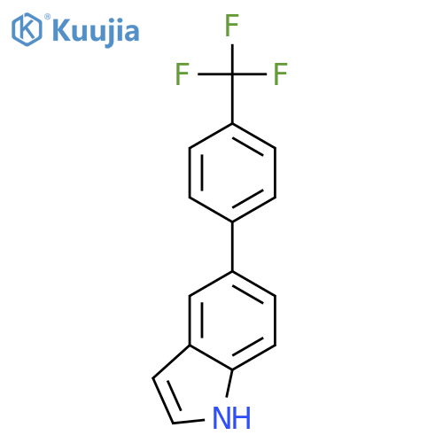 5-(4-(Trifluoromethyl)phenyl)-1H-indole structure