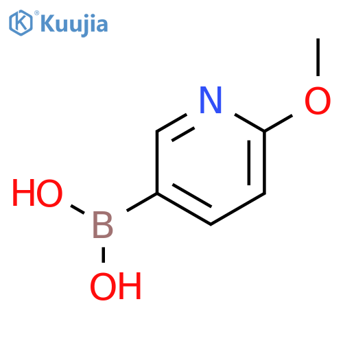 (6-methoxypyridin-3-yl)boronic acid structure