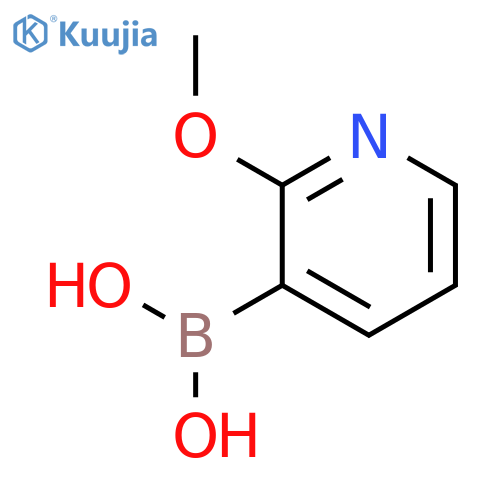 (2-methoxypyridin-3-yl)boronic acid structure
